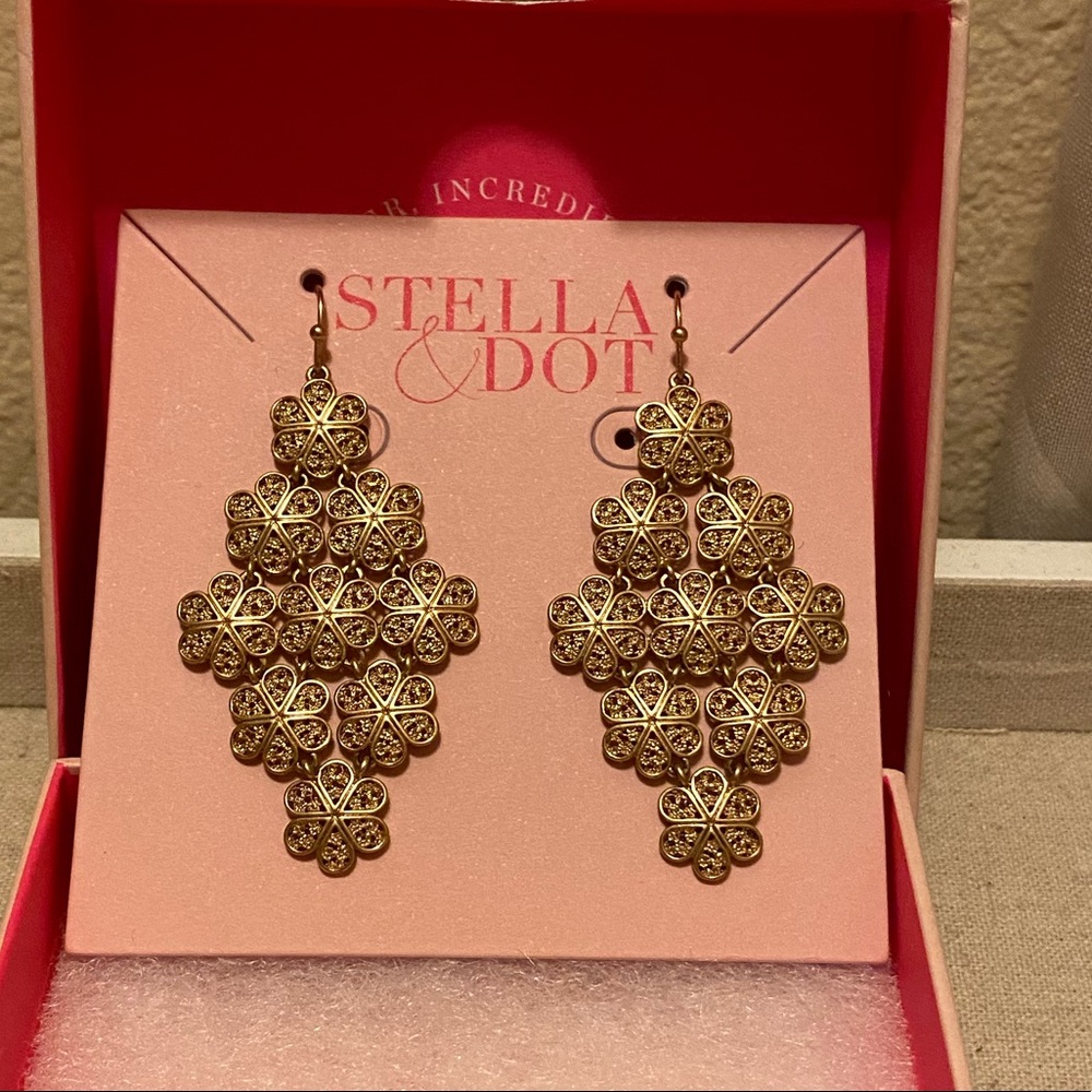 Filigree Chandelier Earrings - Gold - Stella & Dot